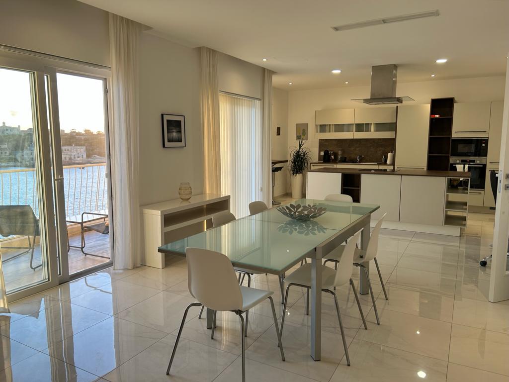 Sliema – Spacious Modern Seafront Two Bedroom Apartment